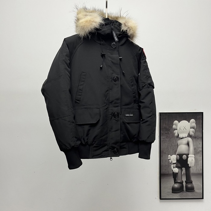 Yupoo Canada Goose parka black fur hood Canada Goose down jacket parka black fur hood Black 2