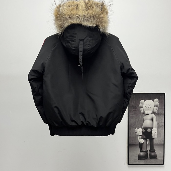 Yupoo Canada Goose parka black fur hood Canada Goose down jacket parka black fur hood Black 2