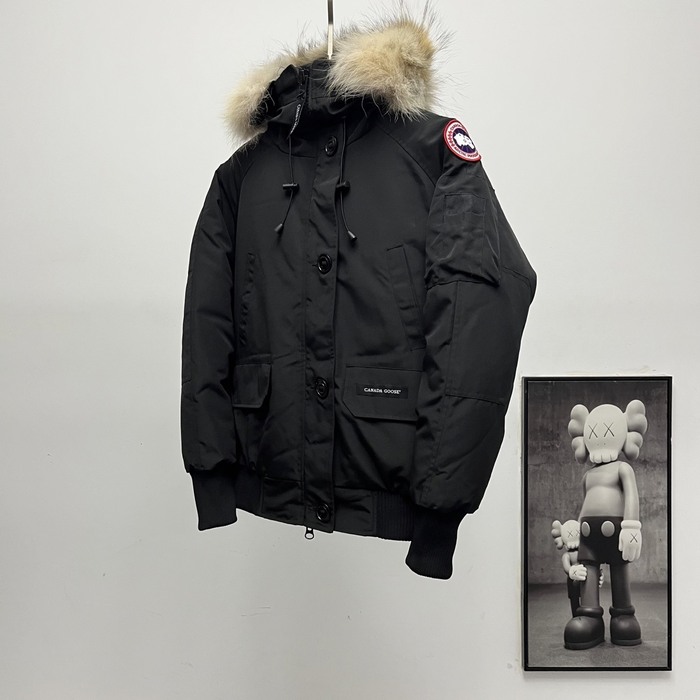 Yupoo Canada Goose parka black fur hood Canada Goose down jacket parka black fur hood Black 2