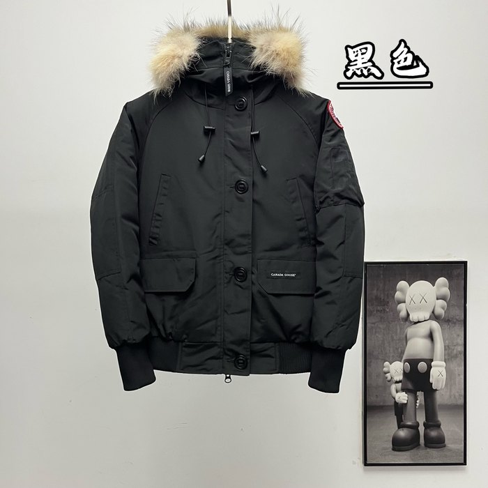 Yupoo Canada Goose parka black fur hood Canada Goose down jacket parka black fur hood Black 2