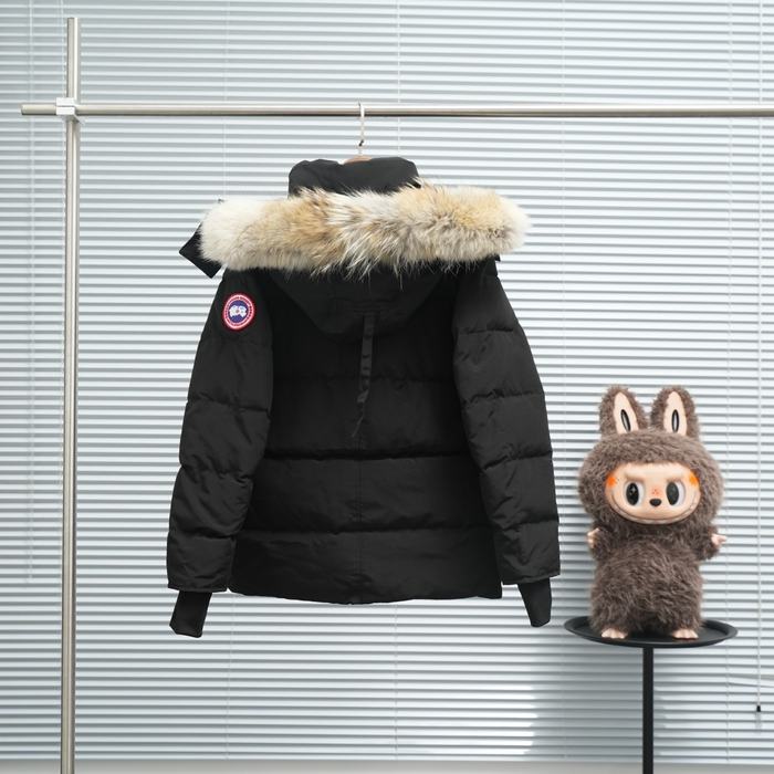 Yupoo Canada Goose parka black fur hood Canada Goose down jacket puffer black fur hood Black