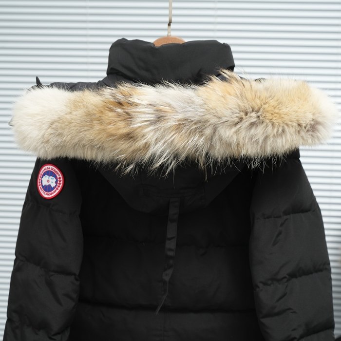 Yupoo Canada Goose parka black fur hood Canada Goose down jacket puffer black fur hood Black