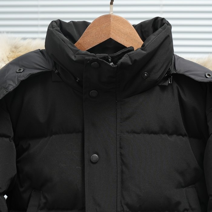 Yupoo Canada Goose parka black fur hood Canada Goose down jacket puffer black fur hood Black