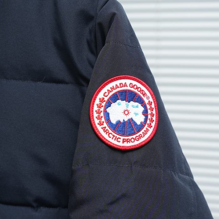 Yupoo Canada Goose parka black fur hood Canada Goose down jacket puffer black fur hood Navy 014