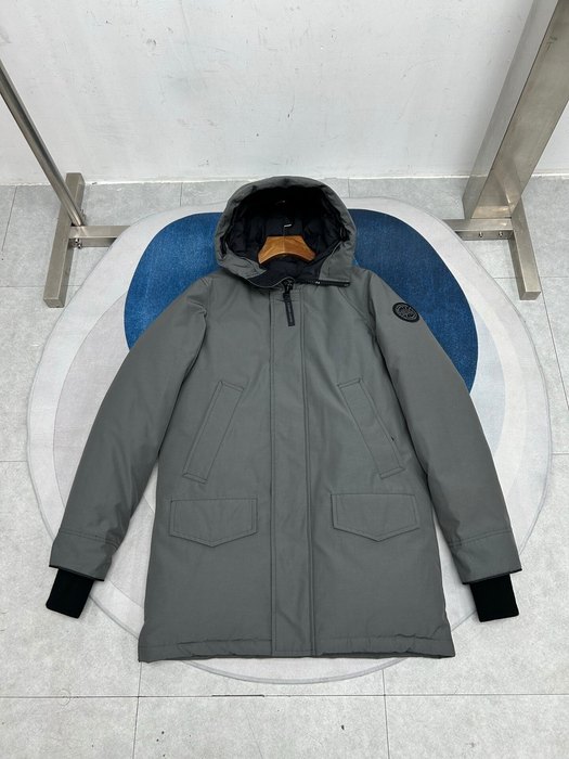 Yupoo Canada Goose parka grey fur hood Canada Goose down jacket parka gray fur hood Grey