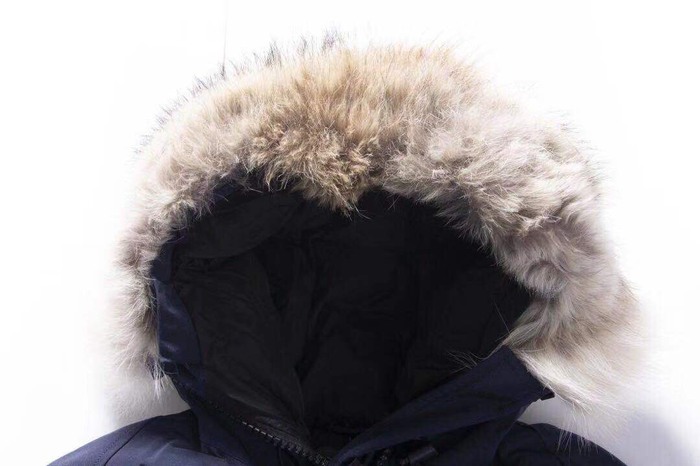 Yupoo Canada Goose parka navy fur hood Canada Goose down jacket parka navy fur Navy 021