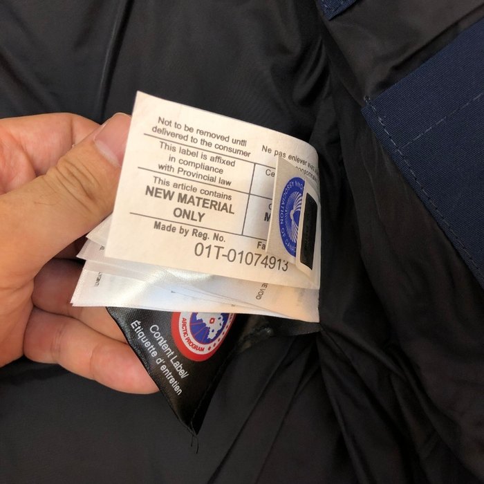 Yupoo Canada Goose parka navy fur hood Canada Goose down jacket parka navy fur hood Navy 011