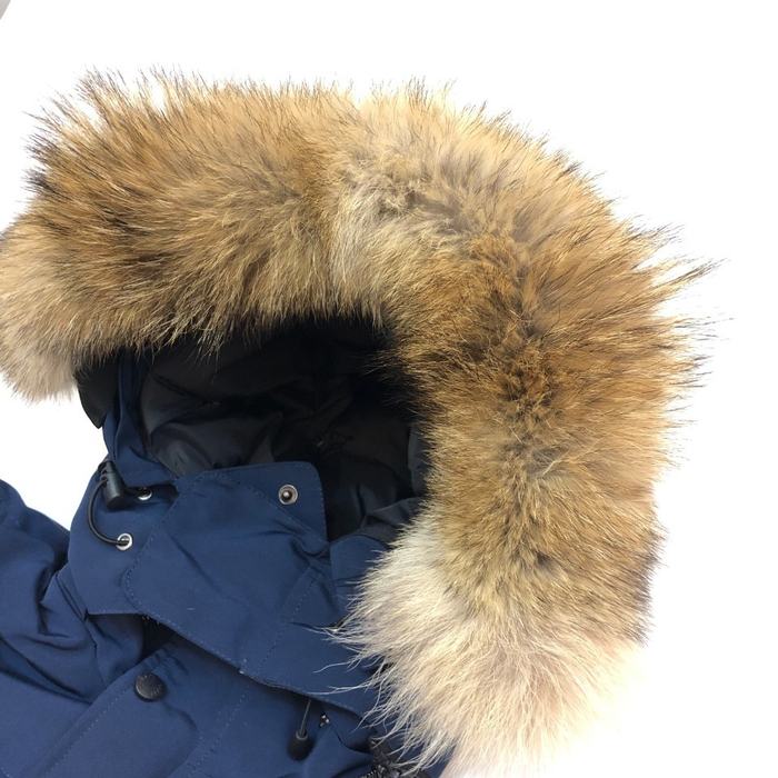 Yupoo Canada Goose parka navy fur hood Canada Goose down jacket parka navy fur hood Navy 011