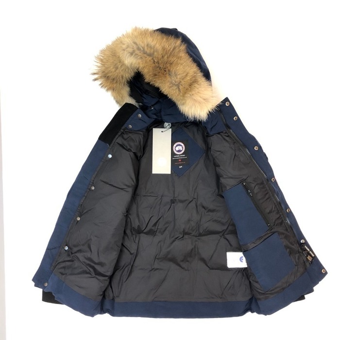 Yupoo Canada Goose parka navy fur hood Canada Goose down jacket parka navy fur hood Navy 011