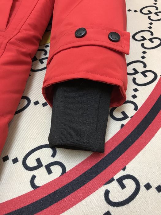 Yupoo Canada Goose parka red fur hood Canada Goose down jacket parka red fur hood Red 010
