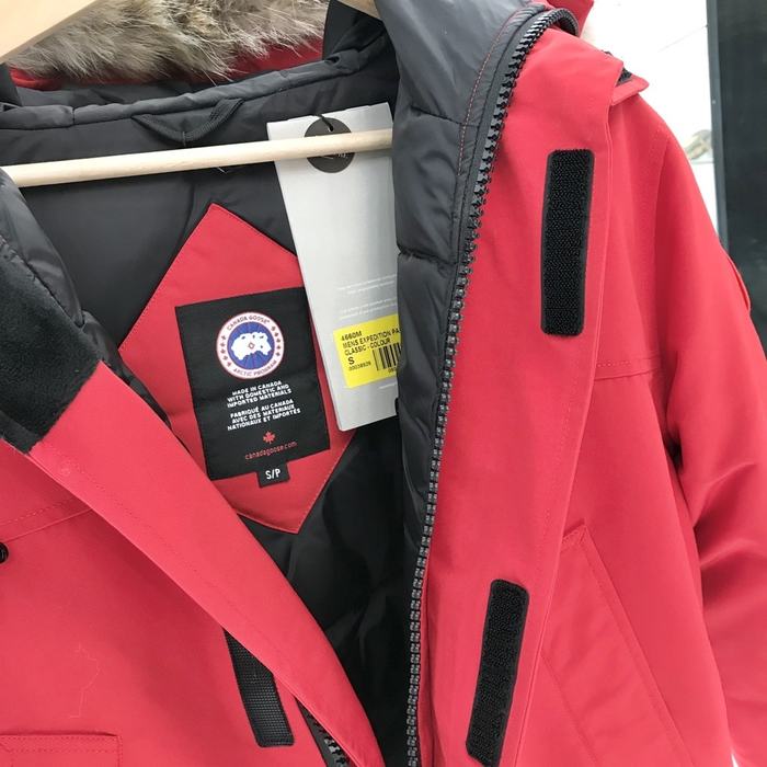 Yupoo Canada Goose parka red fur hood Canada Goose down jacket winter red fur hood Red 003