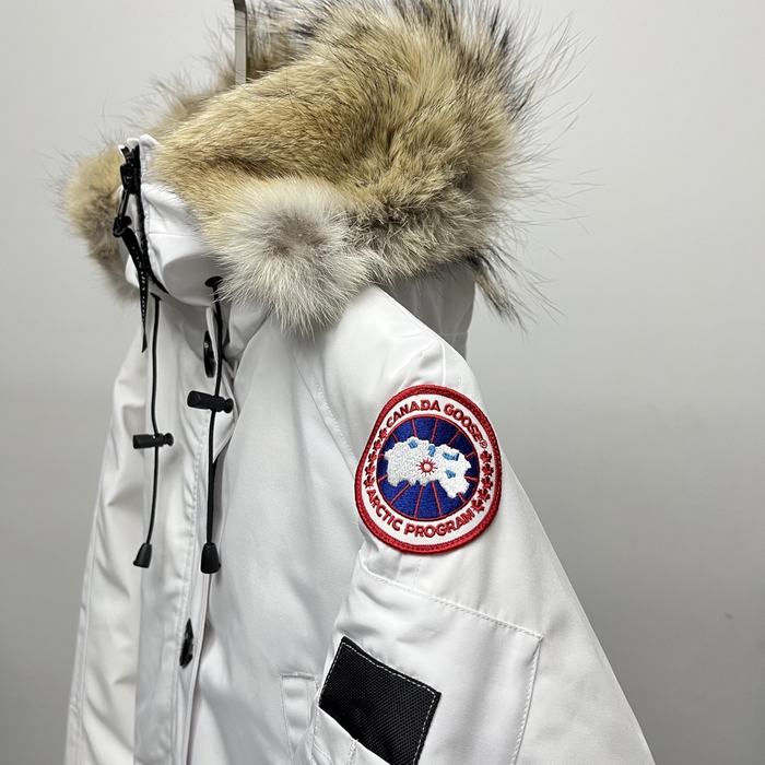 Yupoo Canada Goose parka white fur hood Canada Goose down jacket puffer white fur hood White 002