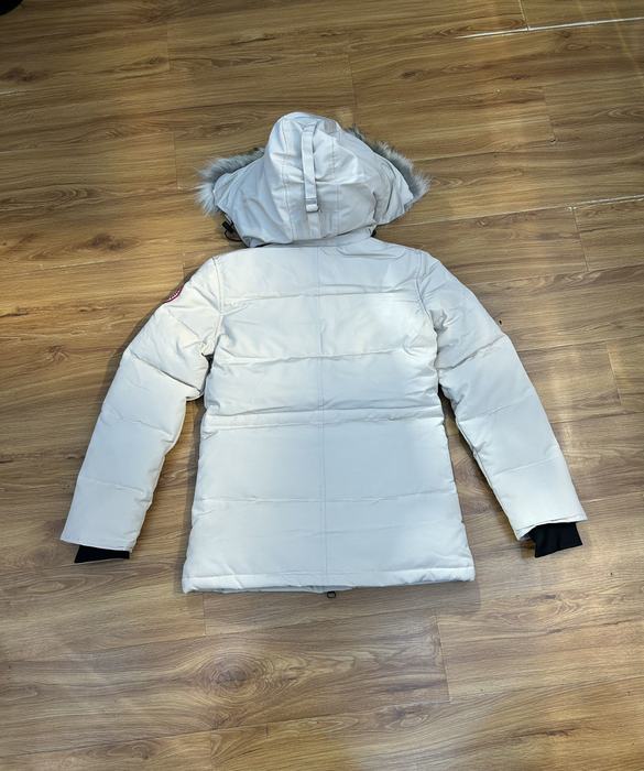 Yupoo Canada Goose parka white fur hood Canada Goose down jacket puffer white fur hood White 005