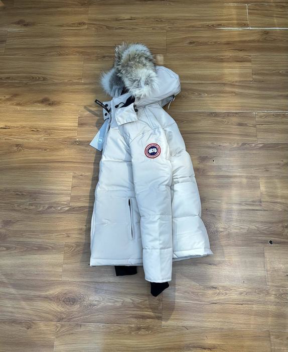 Yupoo Canada Goose parka white fur hood Canada Goose down jacket puffer white fur hood White 005