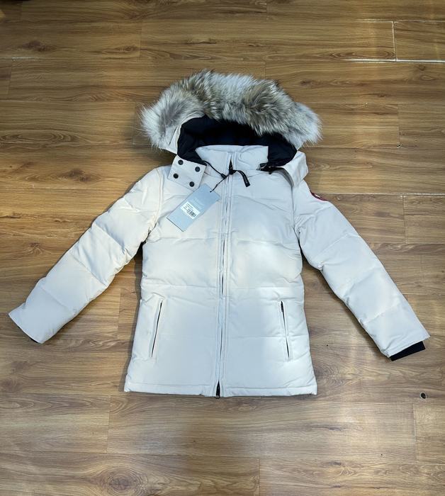 Yupoo Canada Goose parka white fur hood Canada Goose down jacket puffer white fur hood White 005
