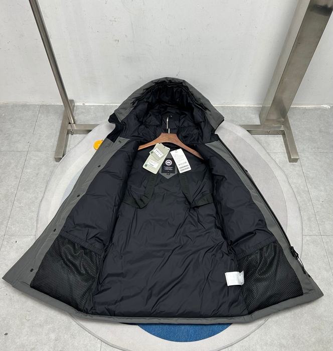 Yupoo Canada Goose parkaregular black furtrim hood Canada Goose down jacket parka gray fur hood Grey 007