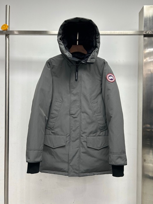 Yupoo Canada Goose parkaregular black furtrim hood Canada Goose down jacket parka gray fur hood Grey 007