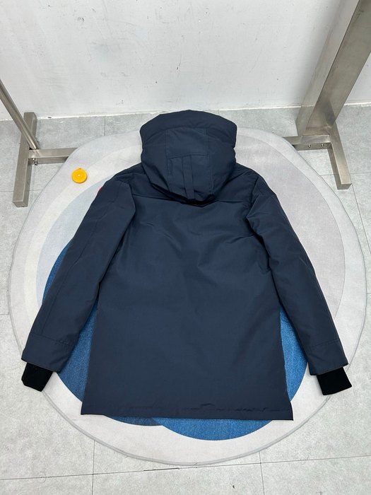 Yupoo Canada Goose parkas black fur hood Canada Goose down jacket parka navy fur hood Navy 001