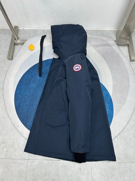 Yupoo Canada Goose parkas black fur hood Canada Goose down jacket parka navy fur hood Navy 001
