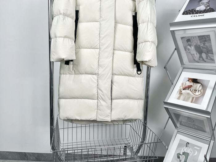 Yupoo Canada Goose puffer beige hooded Canada Goose down jacket puffer white long hooded White 006