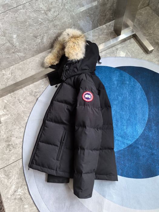 Yupoo Canada Goose puffer black fur hood Canada Goose down jacket parka black fur hood Black 040