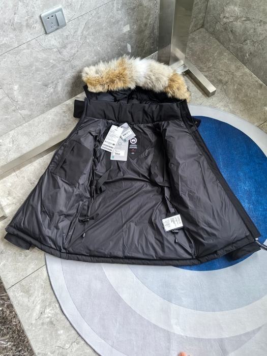 Yupoo Canada Goose puffer black fur hood Canada Goose down jacket parka black fur hood Black 040
