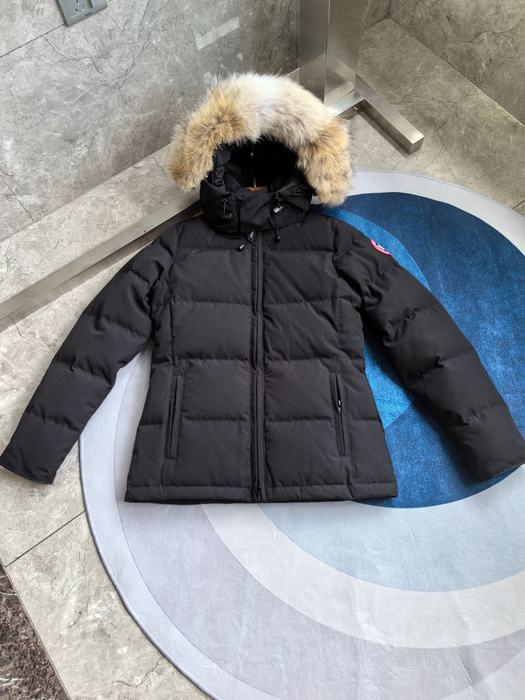 Yupoo Canada Goose puffer black fur hood Canada Goose down jacket parka black fur hood Black 040
