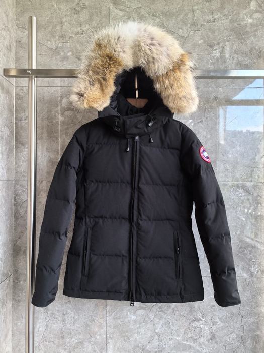 Yupoo Canada Goose puffer black fur hood Canada Goose down jacket parka black fur hood Black 040