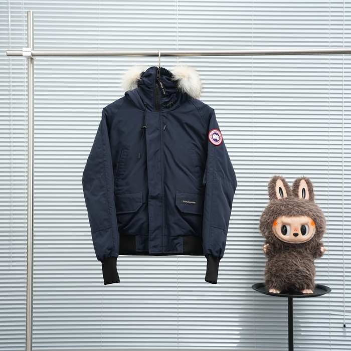 Yupoo Canada Goose puffer black fur hood Canada Goose down jacket puffer black fur hood Black 008