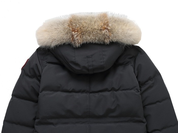 Yupoo Canada Goose puffer black fur hood Canada Goose down jacket puffer black fur hood Black 012