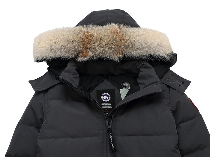 Yupoo Canada Goose puffer black fur hood Canada Goose down jacket puffer black fur hood Black 012