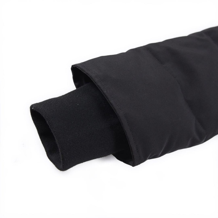 Yupoo Canada Goose puffer black fur hood Canada Goose down jacket puffer black fur hood Black 032