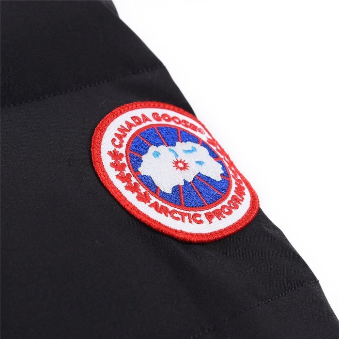 Yupoo Canada Goose puffer black fur hood Canada Goose down jacket puffer black fur hood Black 032