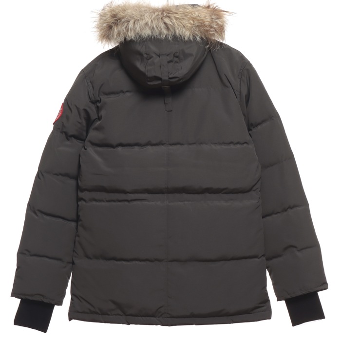 Yupoo Canada Goose puffer black fur hood Canada Goose down jacket puffer black fur hood Black 043