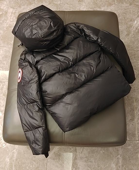 Yupoo Canada Goose puffer black fur hood Canada Goose down jacket puffer black fur hood Black 044