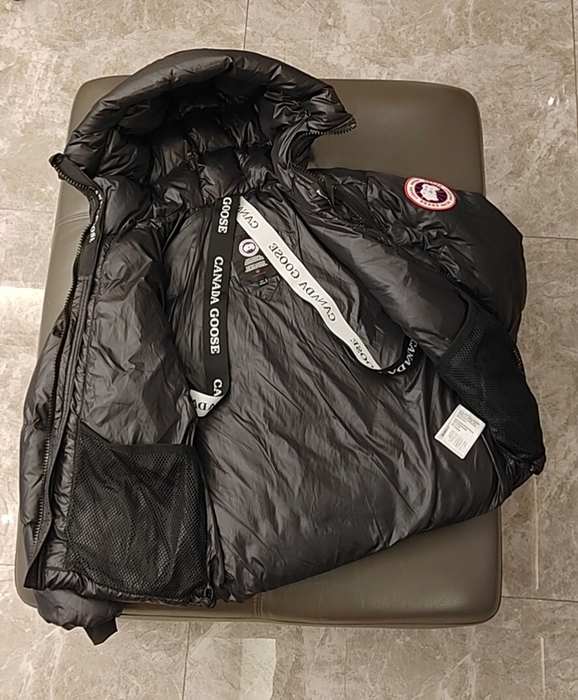 Yupoo Canada Goose puffer black fur hood Canada Goose down jacket puffer black fur hood Black 044
