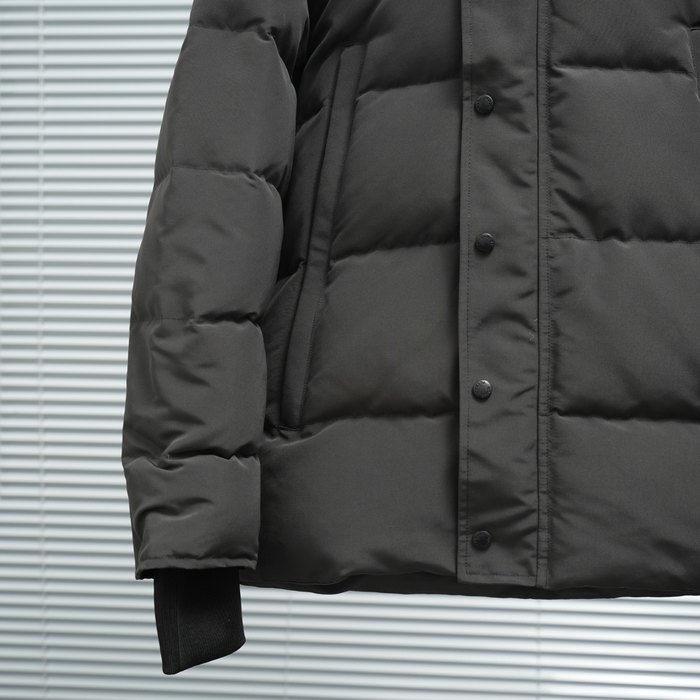 Yupoo Canada Goose puffer black fur hood Canada Goose down jacket puffer black fur trim hood Black 042