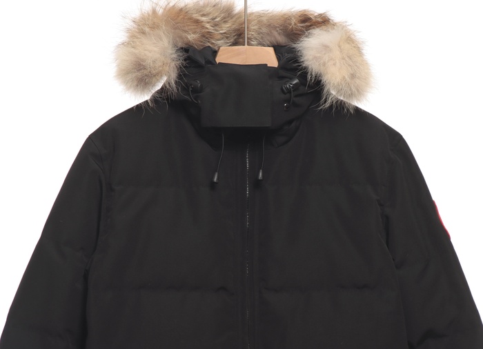 Yupoo Canada Goose puffer black fur hood Canada Goose down jacket winter black fur hood Black 001