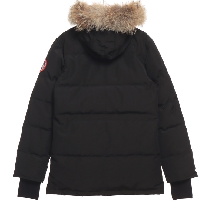 Yupoo Canada Goose puffer black fur hood Canada Goose down jacket winter black fur hood Black 001