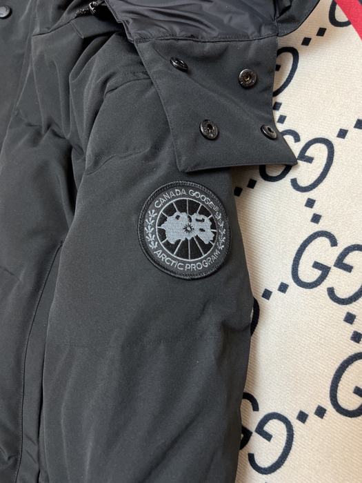 Yupoo Canada Goose puffer black fur trim hood Canada Goose down jacket winter black fur hood Black 009