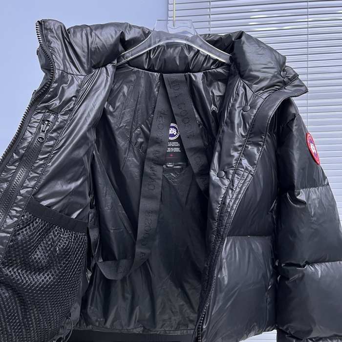 Yupoo Canada Goose puffer black highneck Canada Goose down jacket puffer black rope detail Black 025