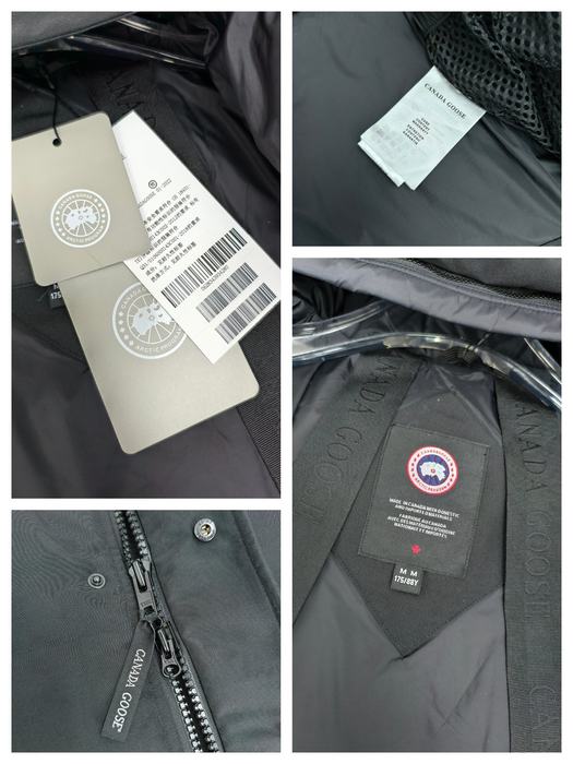 Yupoo Canada Goose puffer black hooded Canada Goose down jacket puffer black hooded Black 023