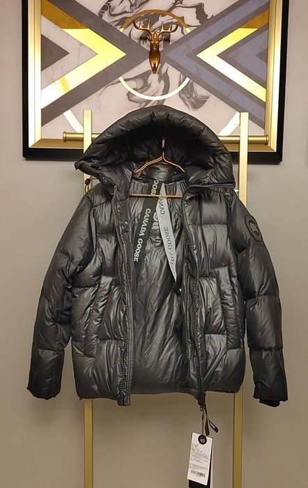 Yupoo Canada Goose puffer black hooded Canada Goose down jacket puffer black hooded Black 045