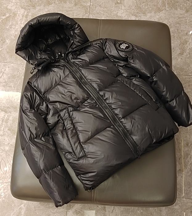 Yupoo Canada Goose puffer black hooded Canada Goose down jacket puffer black hooded Black 045