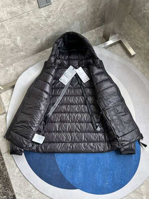 Yupoo Canada Goose puffer black hooded Canada Goose down jacket puffer black shiny hooded Black