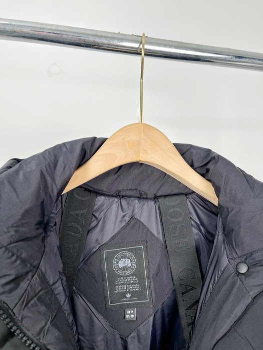 Yupoo Canada Goose puffer black hooded coat Canada Goose down jacket puffer black long hood Black 046