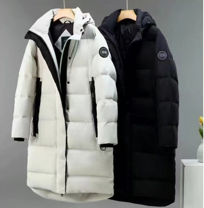 Yupoo Canada Goose puffer black patch Canada Goose down jacket puffer black double pocket Black 004
