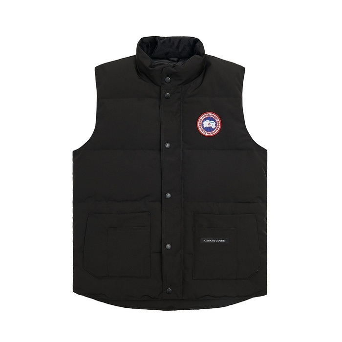 Yupoo Canada Goose puffer black patch vest Canada Goose down jacket puffer black logo vest Black 002