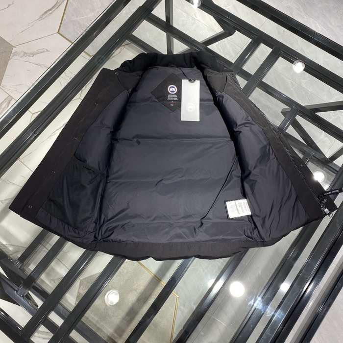 Yupoo Canada Goose puffer black patch vest Canada Goose down jacket puffer black red logo Black