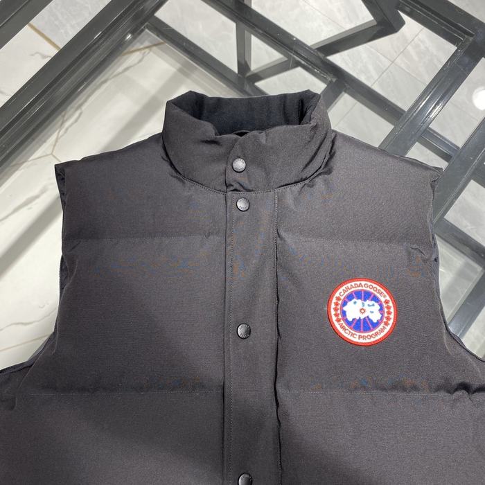 Yupoo Canada Goose puffer black patch vest Canada Goose down jacket puffer black red logo Black